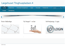 Tablet Screenshot of braedstruplaegehus.dk